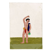 Indian Company School Mica Paintings – Set of 14 Wandering Ascetics, 19th-century