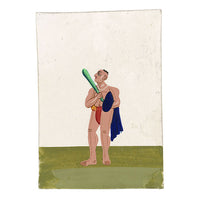 Indian Company School Mica Paintings – Set of 14 Wandering Ascetics, 19th-century