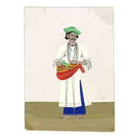 Indian Company School Mica Paintings – Set of 18 Musicians & Dancing Girls, 19th-century