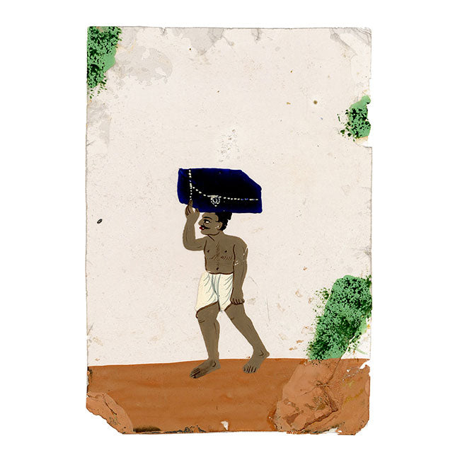 Indian Company School Mica Paintings – Set of 6 Servants & Trades, 19th-century