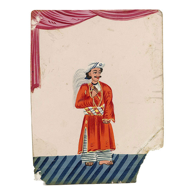 Indian Company School Mica Paintings – Set of 6 Trades & Occupations, 19th-century