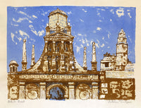 Julian Trevelyan RA, Caius College II, Cambridge Suite– 1959–62 lithograph print