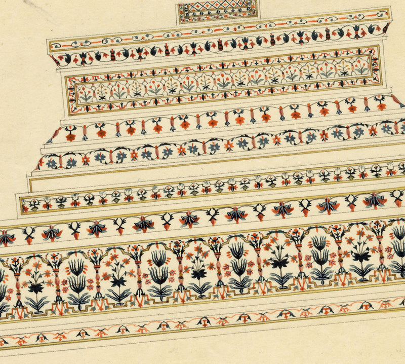 Indian Company School, Cenotaph of Shah Jahan, Taj Mahal, Agra – early 19th-century watercolour painting