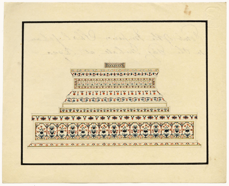 Indian Company School, Cenotaph of Shah Jahan, Taj Mahal, Agra – early 19th-century watercolour painting