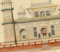 Indian Company School, Tomb of Itimad-al-Daula, Agra – 19th-century watercolour painting