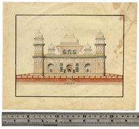 Indian Company School, Tomb of Itimad-al-Daula, Agra – 19th-century watercolour painting