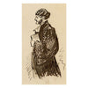 Pickford Robert Waller, Victorian Gentleman in Robes – Miniature c.1860s drawing