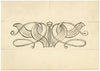 Pickford Robert Waller, Decorative Art Nouveau Design –c.1890s pen & ink drawing