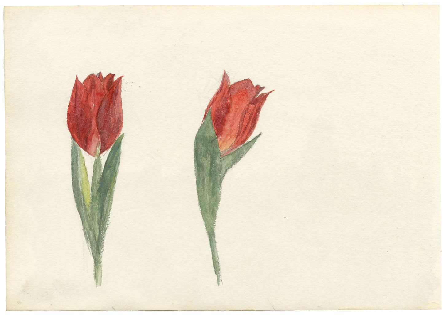 Pickford Robert Waller, Rooftop Skyline Silhouette –c.1890s watercolour painting