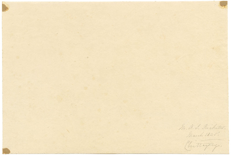 M.A. (Ricketts) Buckland, Landscape at Chittagong, Bengal – 1845 graphite drawing