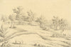 M.A. (Ricketts) Buckland, Camp in the Jungle, Chittagong, Bengal – 1845 graphite drawing