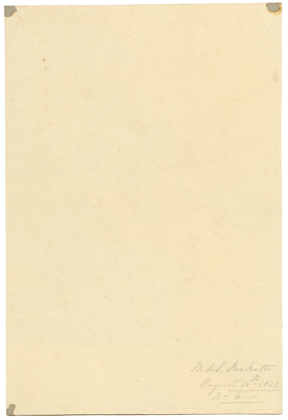 M.A. (Ricketts) Buckland, Gable View from the Garden – 1843 watercolour painting