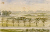 V.S. Satterthwaite, View from Burlton Lodge, Barnes – 1889 watercolour painting