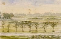 V.S. Satterthwaite, View from Burlton Lodge, Barnes – 1889 watercolour painting