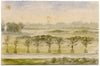 V.S. Satterthwaite, View from Burlton Lodge, Barnes – 1889 watercolour painting
