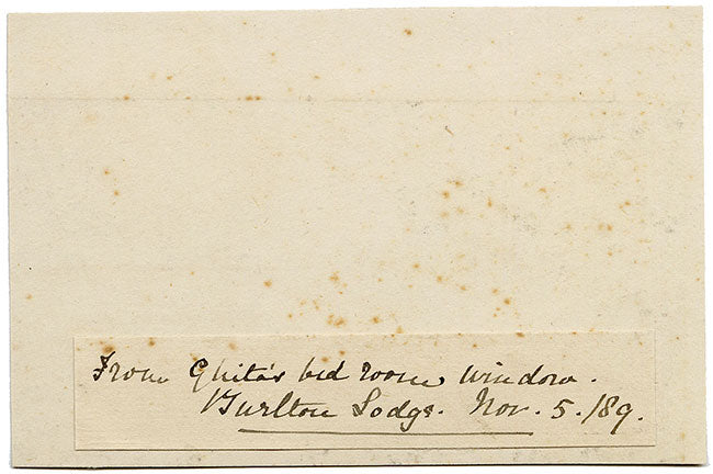 V.S. Satterthwaite, View from Burlton Lodge, Barnes – 1889 watercolour painting