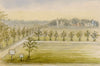 V.S. Satterthwaite, Barnes Common from Burlton Lodge – 1889 watercolour painting