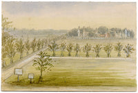 V.S. Satterthwaite, Barnes Common from Burlton Lodge – 1889 watercolour painting