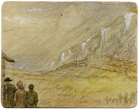 V.S. Satterthwaite, Great Orme, Llandudno, Wales, In a Heavy Shower of Sleet – 1890 watercolour painting