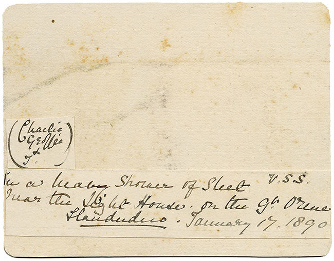 V.S. Satterthwaite, Great Orme, Llandudno, Wales, In a Heavy Shower of Sleet – 1890 watercolour painting