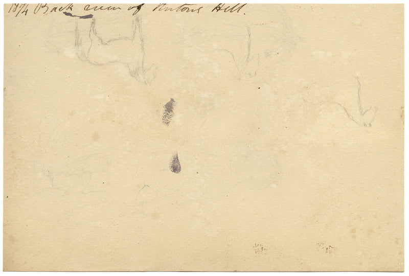 Lucy Hunter, Anton’s Hill House, Berwickshire, Scottish Borders – 1874 watercolour painting