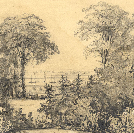 Graphite Drawings 1850s: Emily's Landscapes