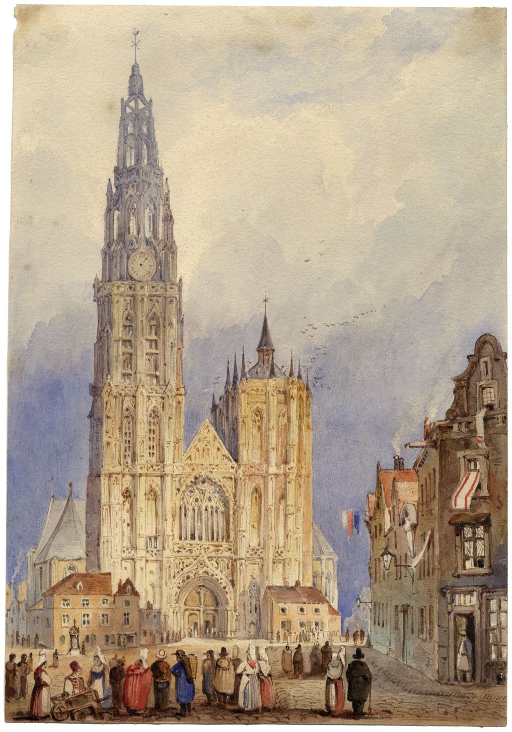 Attrib. Fran ois Etienne Villeret Antwerp Cathedral early C19th