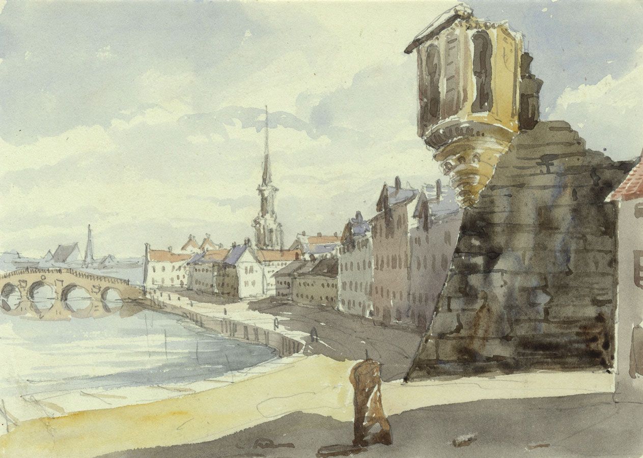 Miller's Folly Fort & New Bridge, Ayr – Mid-19th-century